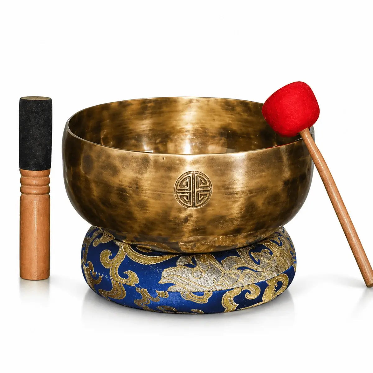 Nepal Tibetan Singing Bowl Set - Handcrafted 7 Metal  Meditation Bowl with Mallet | Free US Shipping
